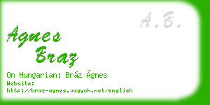 agnes braz business card